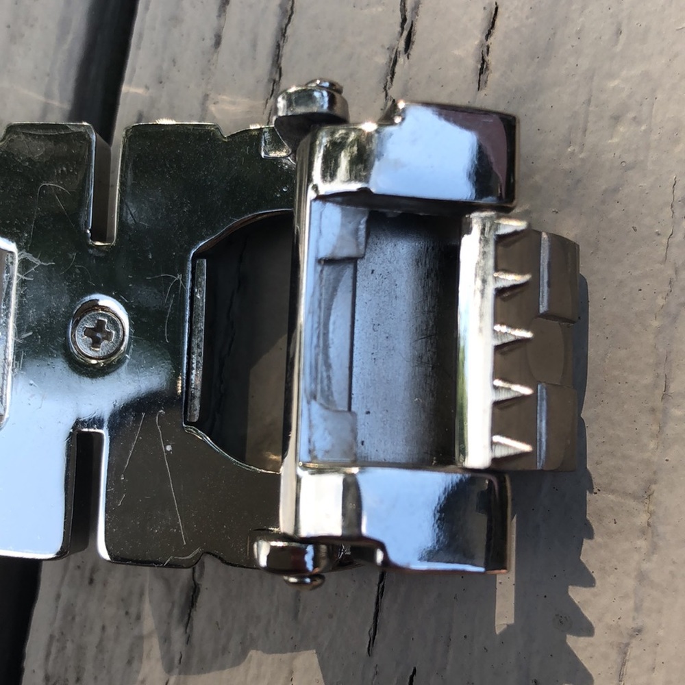 Brushed Silver Tone Solid And Heavy Designer Styl… - image 4